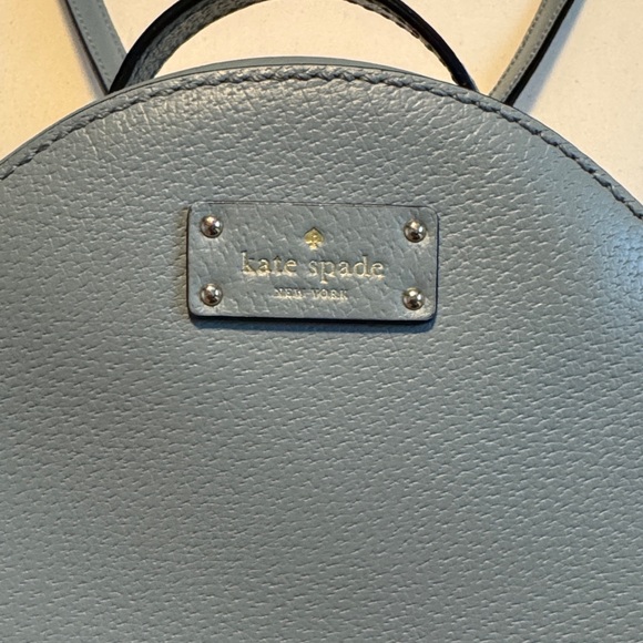 *SOLD* Kate Spade Light Blue Leather Mini Backpack - Picture 2 of 9
